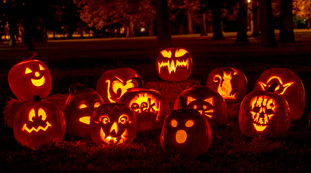 Les citrouilles creusées d'Halloween, inspirées de la légende de Jack-o'-Lantern